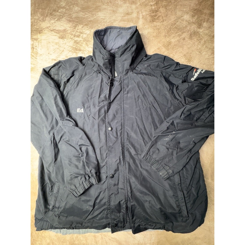 Safelite Auto Glass Red Kap Winter Rain Coat Zip Out Fleece Lining XL Jacket